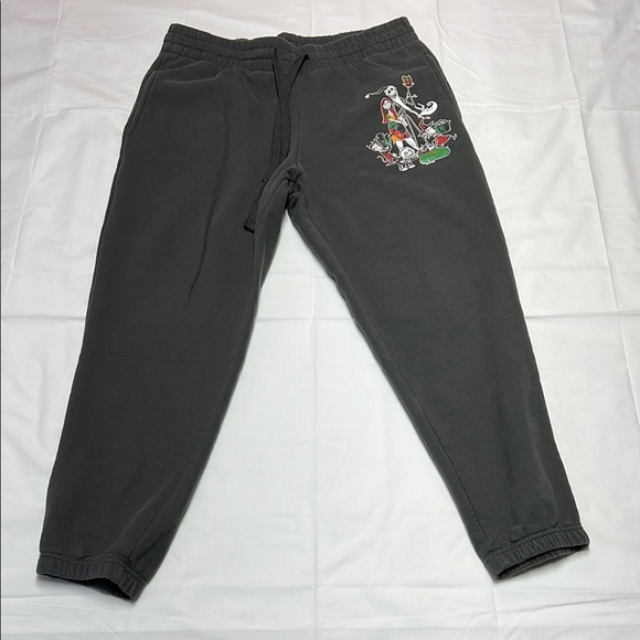 Disney Other - Disney nightmare before Christmas gray sweat pants size large drawstring closure